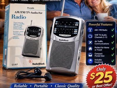 Vintage AM/FM/TV Audio/Air RADIO