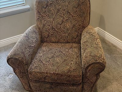 La-Z-Boy Paisley Fabric Recliner Armchair
