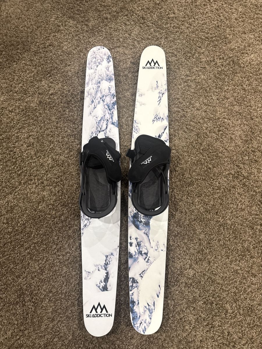 Ski Addiction Temp Skis Trampoline Training Skis with Bindings, Snow Design