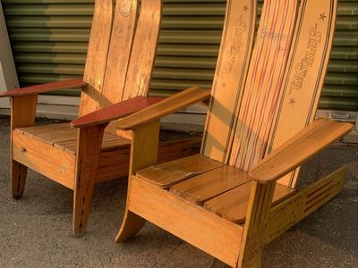 Rare Authentic Vintage Water-Ski Chairs - Cypress Gardens & Lund (Set of 2)