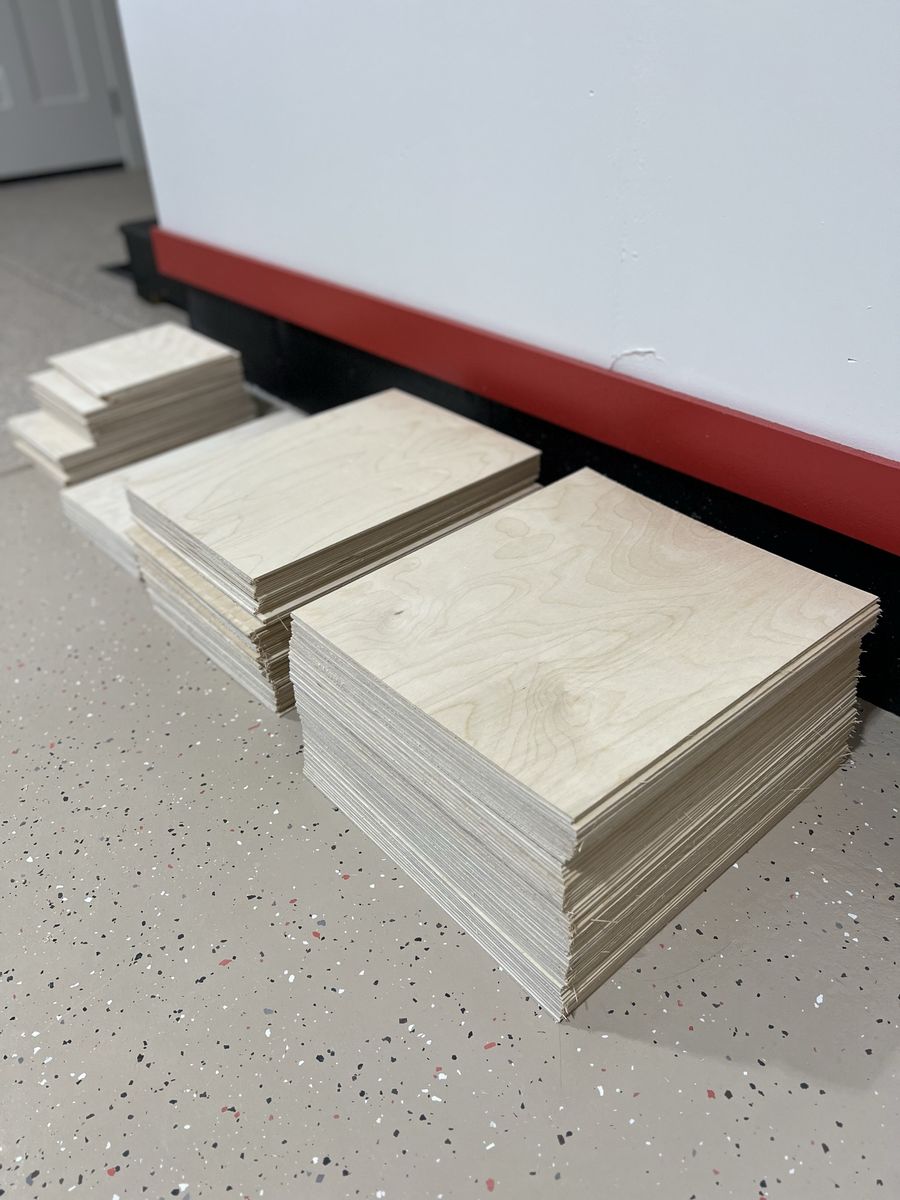 Premium Cut 1/8” & 1/4”Baltic Birch plywood