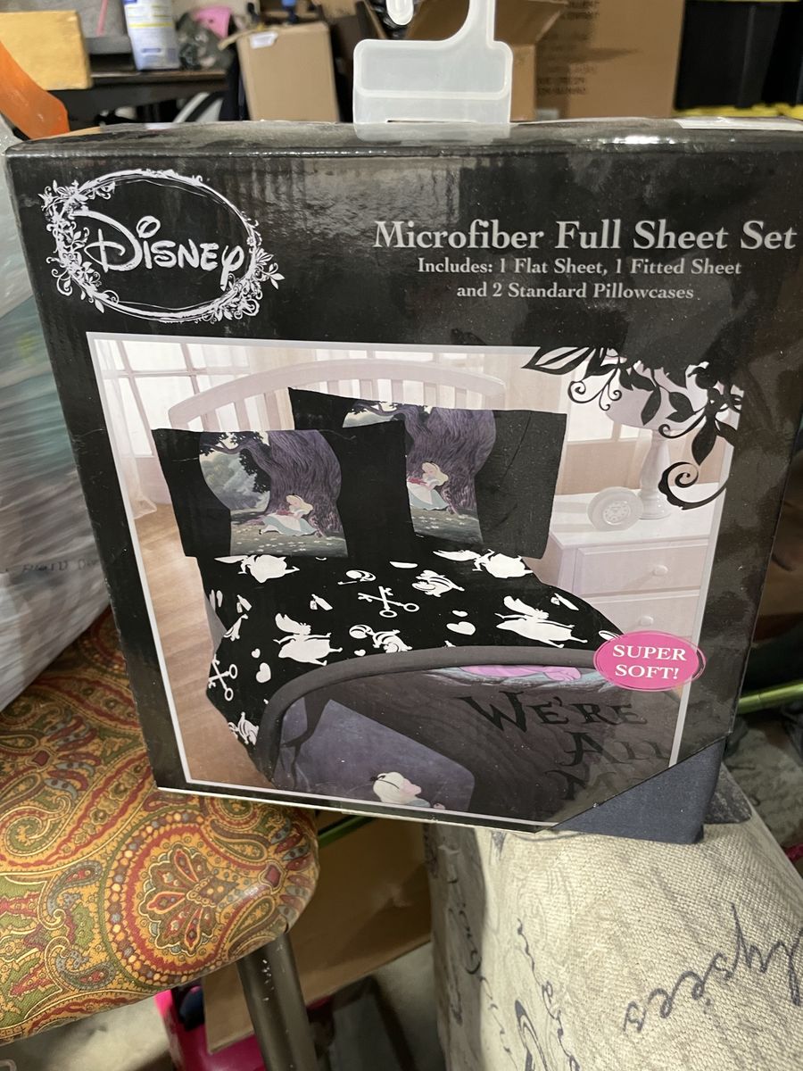 Alice in wonderland full/queen size sheet set