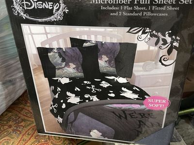 Alice in wonderland full/queen size sheet set