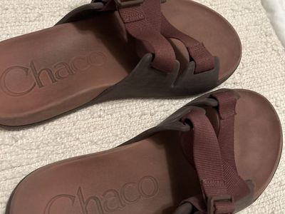 Chaco Chillos Slide Sandals for men, Brown, Adjustable Straps, Size (Unspecified)