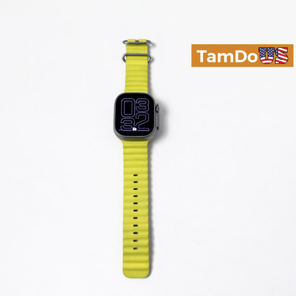 Apple Watch Ultra 1st Gen (49mm, GPS + Cellular) Titanium Case Yellow Ocean Band