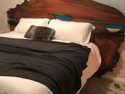 King size redwood headboard