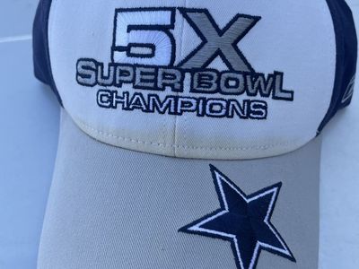 Reebok NFL Dallas Cowboys 5X Super Bowl Champions Hat Cap One Size Fits All