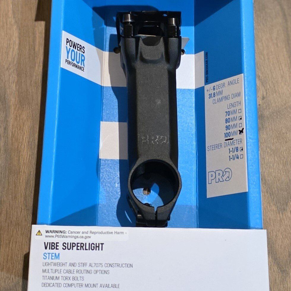 Pro Vibe Superlight Stem 100mm 1/18