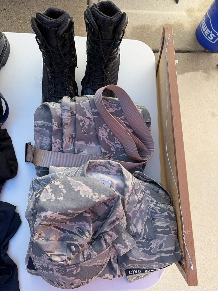 Civil Air Patrol Uniform Bates Tactical Boots Black Size 9.5 and Women’s Fatigues