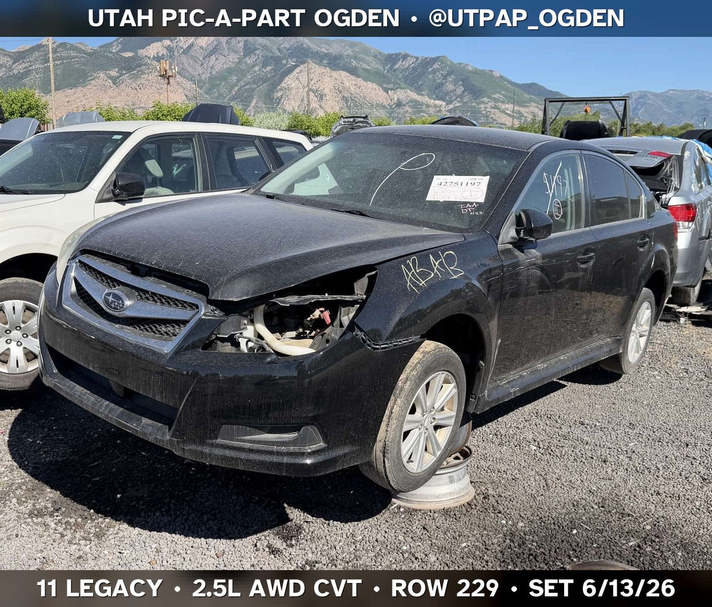 2011 Subaru Legacy Parts - UTPAP Ogden