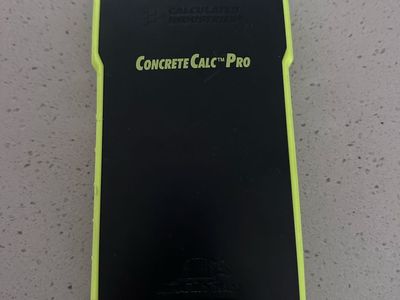 Calculated Industries CONCRETE CALC Pro 4225 Advanced Feet-Inch-Fraction Calculator & Guide