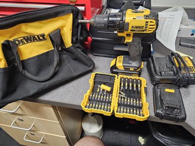 DEWALT 20V MAX Cordless Drill Kit with Battery, Charger, Bit Set & Bag