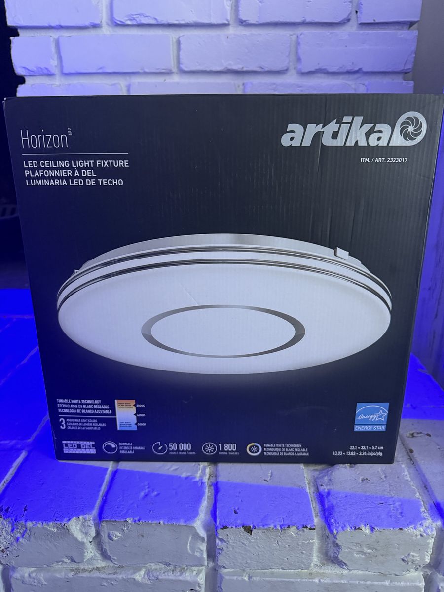 Artika Horizon LED Ceiling Light Fixture - Tunable White, Dimmable