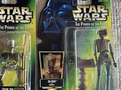 90’s Star Wars The Power of the Force EV-9D9 Droid w/Datapad Action Figure - Kenner (1997) Green Card.