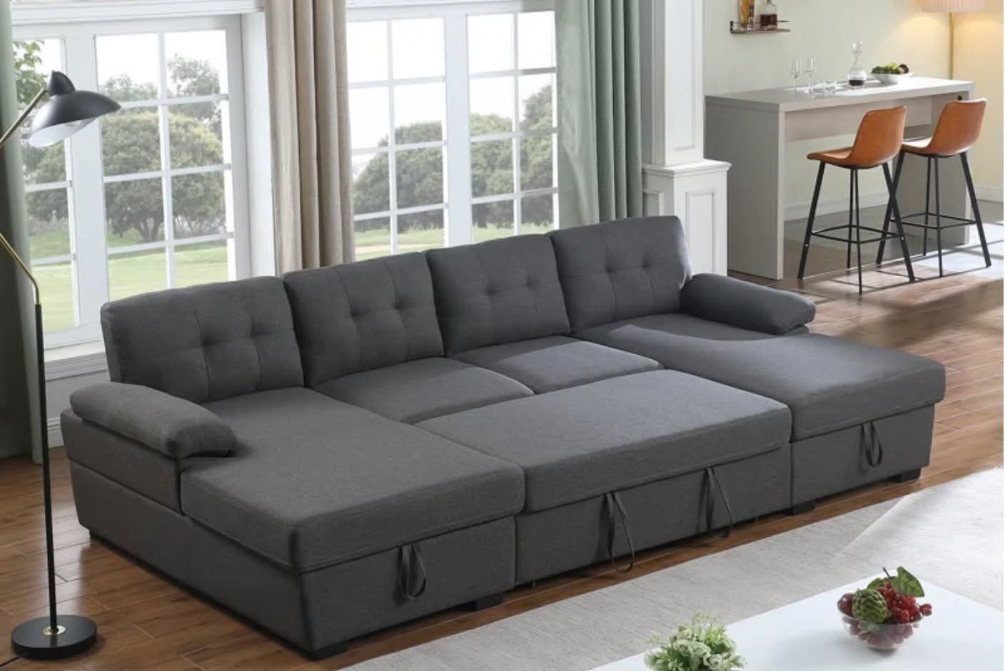 Double Chaise Sleeper Sectional