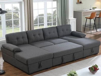 Double Chaise Sleeper Sectional