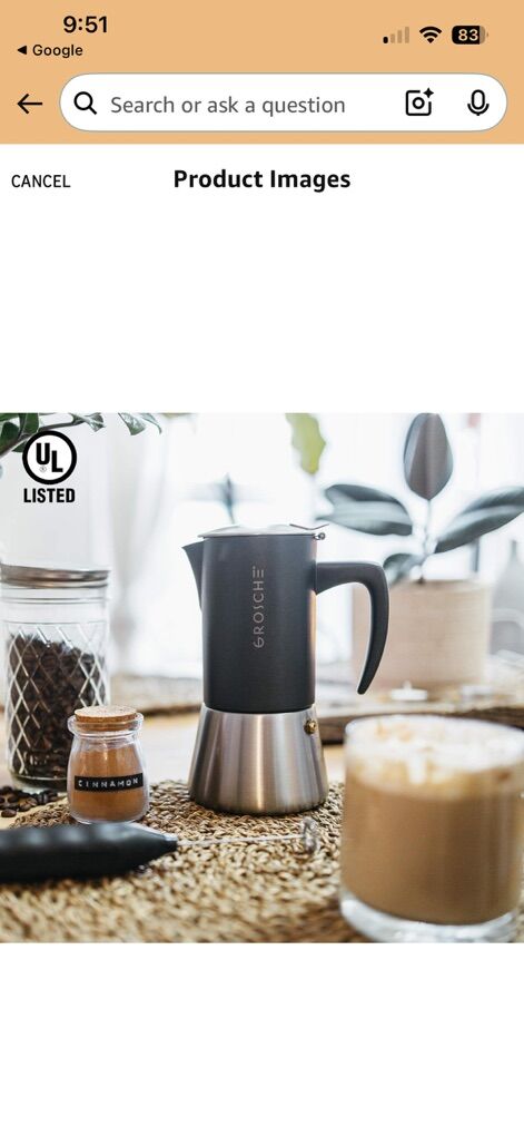 GROSCHE Stovetop Espresso Maker