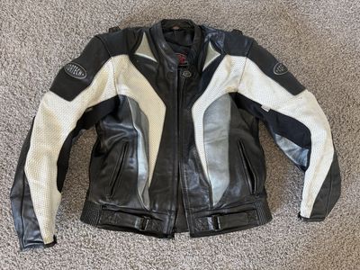 Cortech Leather Motorcycle Jacket and Pants- XL