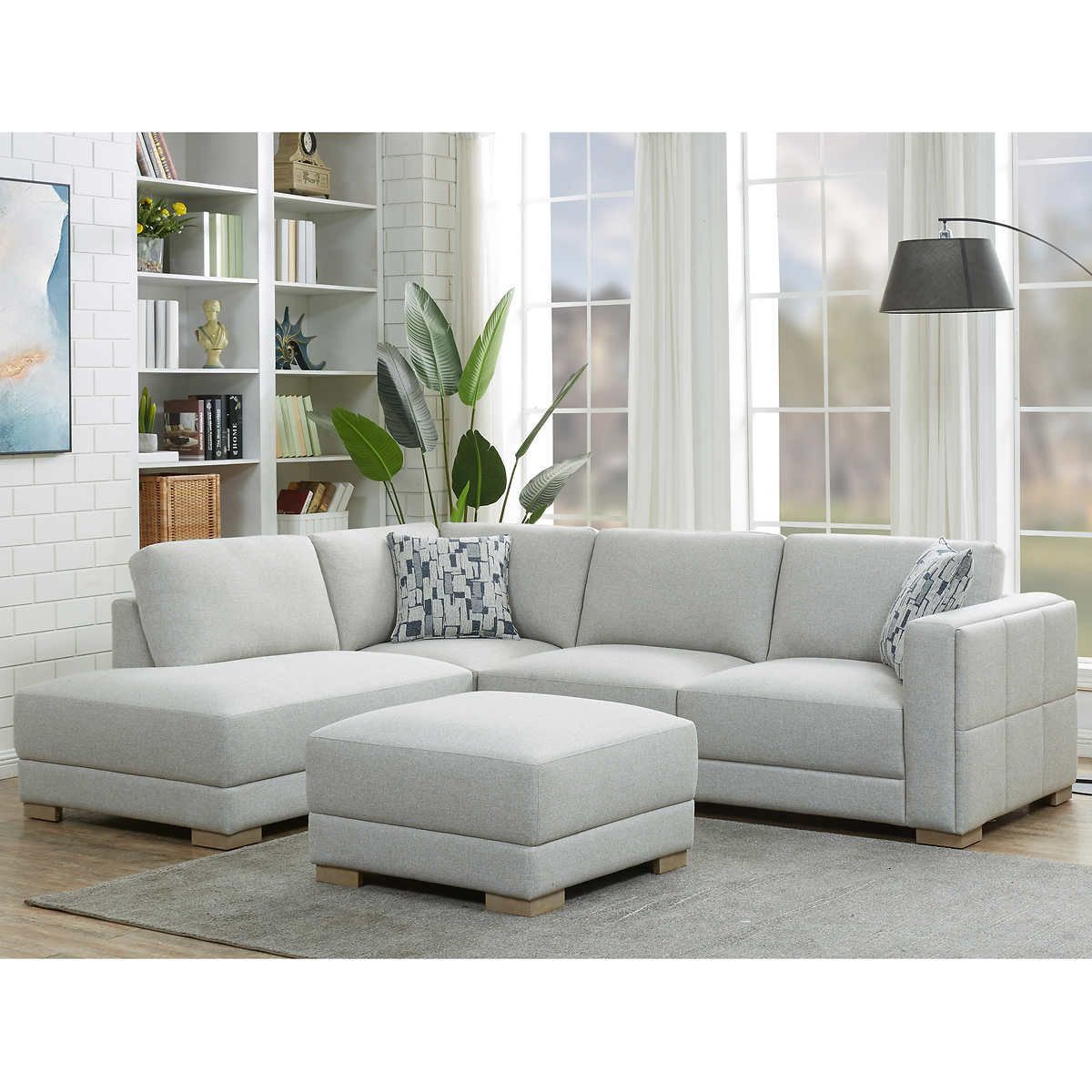Drayden Fabric Sectional with Ottoman 1756233 #95582