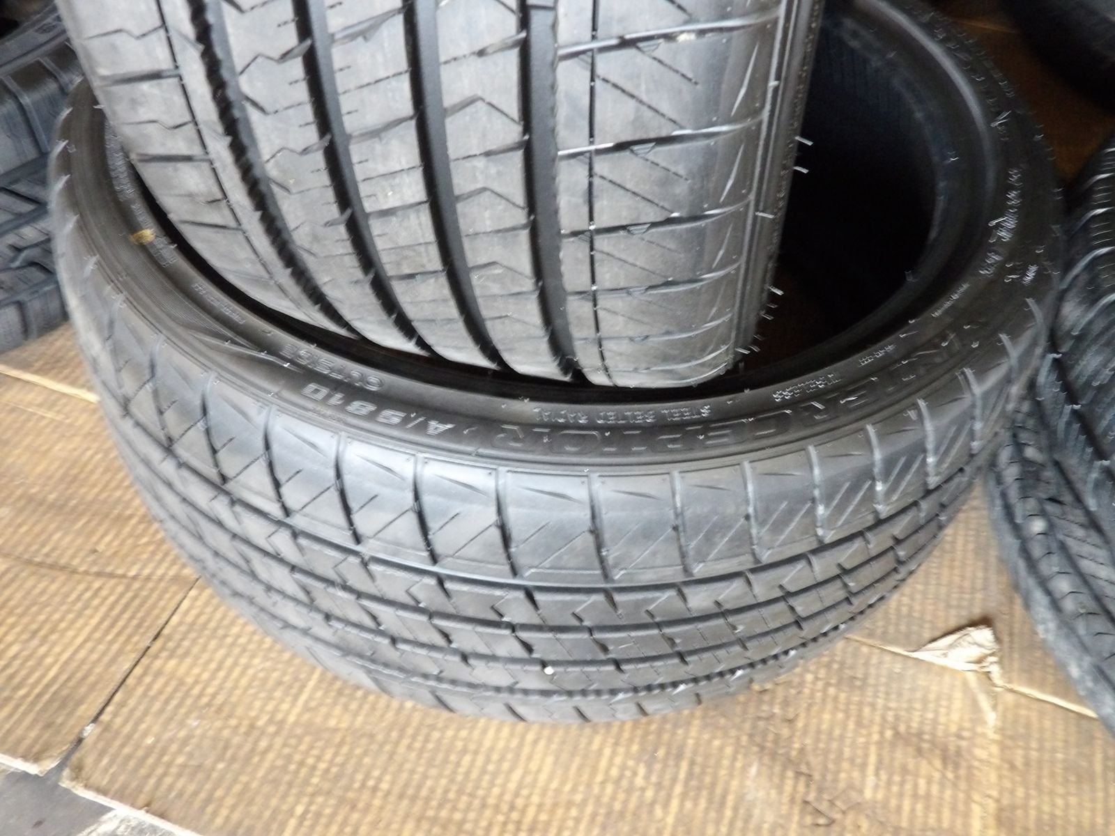 245/35R19 MILESTAR INTERCEPTOR A/S PAIR OF TWO USED TIRES