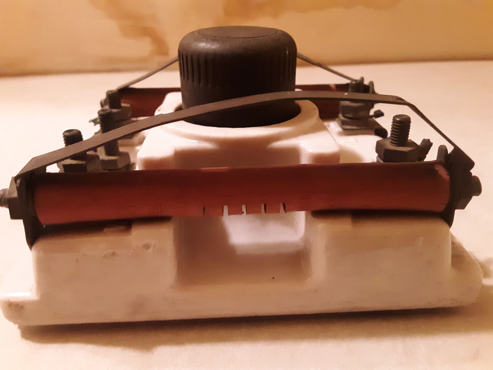 Antique Western Electric Porcelain Telephone Line Fuse Surge Protector 1940's