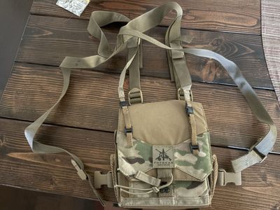 FHF Gear Binocular Harness Multicam Binocular Chest Pack