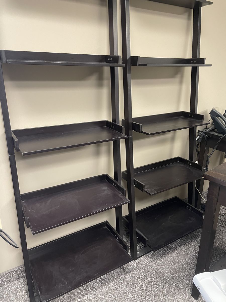 2 IKEA Display Shelves Dark Brown