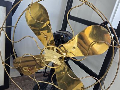 1909 Robbins & Myers Oscillating Electric Fan