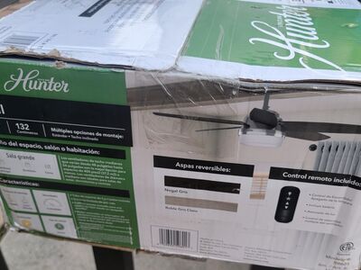 New in Box Hunter Avia II LED 52" Indoor Ceiling Fan with Light and Remote