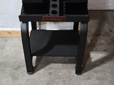PowerBlock Adjustable Dumbbells & Stand - Space-Saving Home Gym Essential
