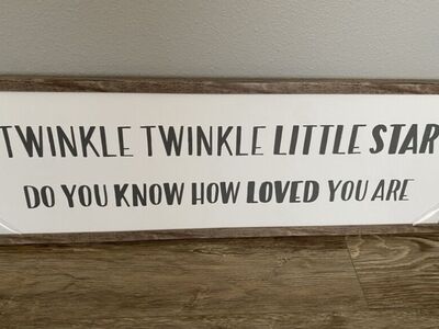 Twinkle Twinkle Little Star Wall Art / Decor NEW