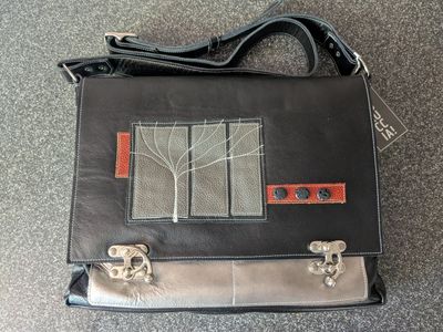 Handmade leather crossbody bag