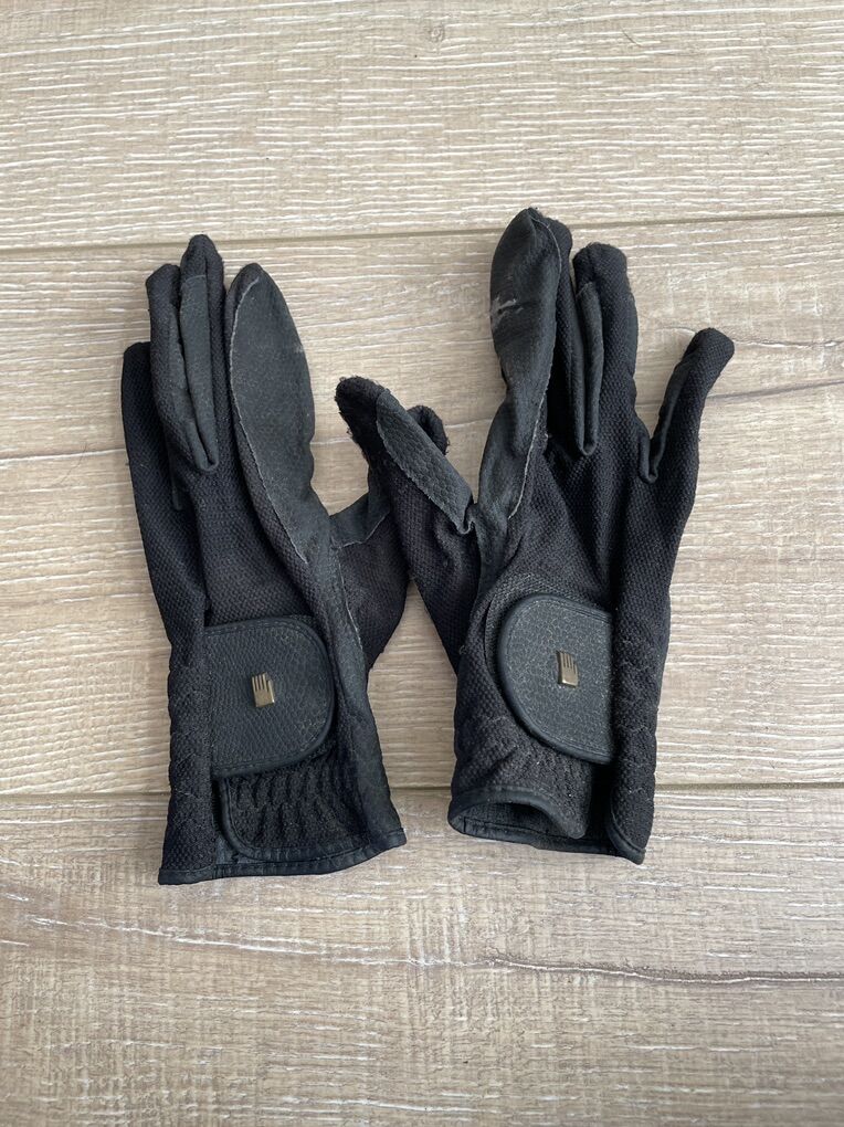 Roekl Black English Riding Gloves