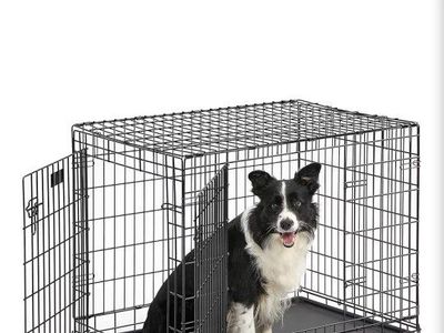 All 3 for $75 or $30/ea MidWest Homes for Pets Ultima Pro Heavy-Duty Dog Crate,, Black Steel collapsable