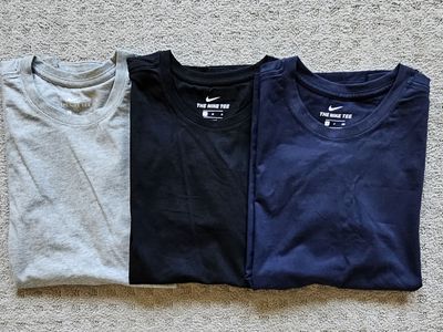 $1 T-shirts, 100% cotton in Gray, Black and Navy Blue