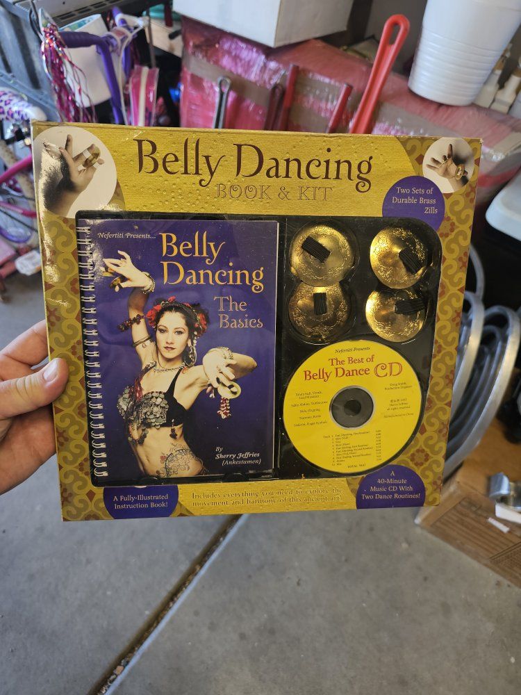 Belly Dancing Book & Kit - Nefertiti Presents: The Basics w/ CD & Zills