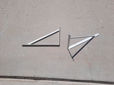Metal shelves