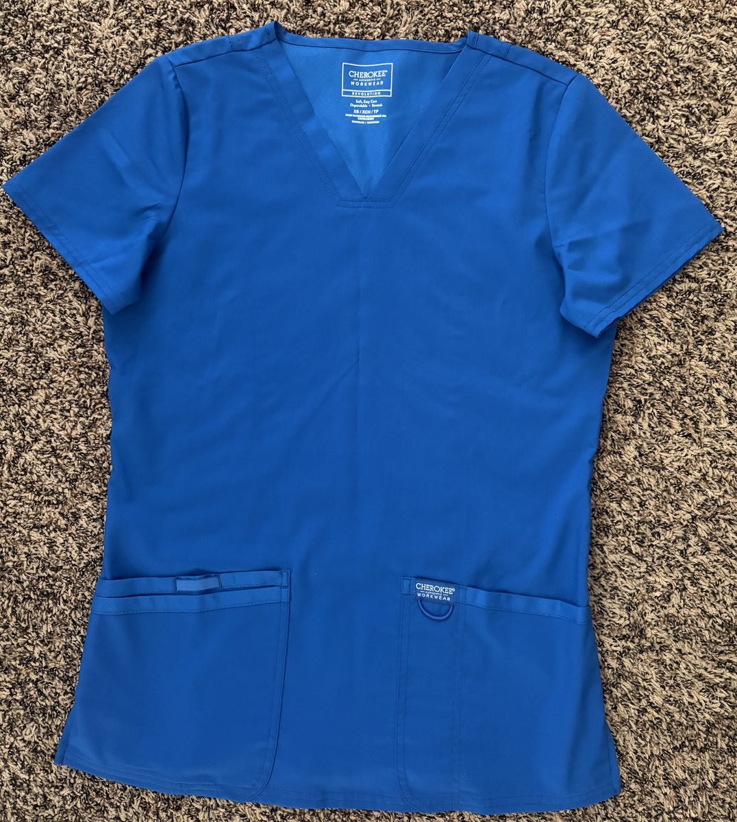 Royal Blue Scrub Top
