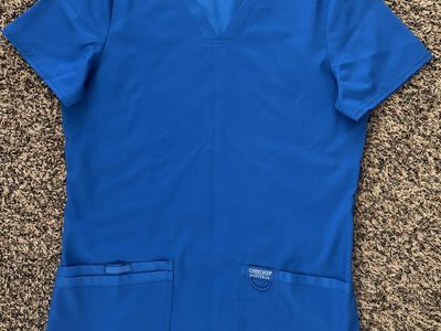 Royal Blue Scrub Top
