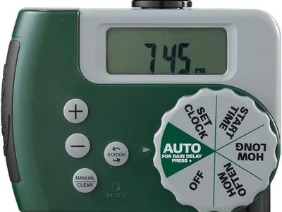 Orbit 58910 Programmable Hose Faucet Timer, 2 Outlet, Green - new