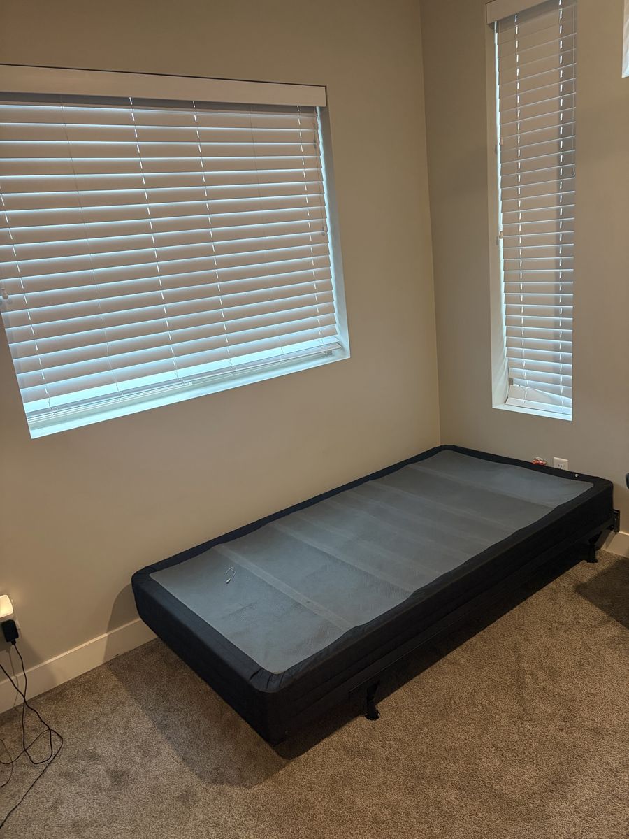 Twin box spring with frame