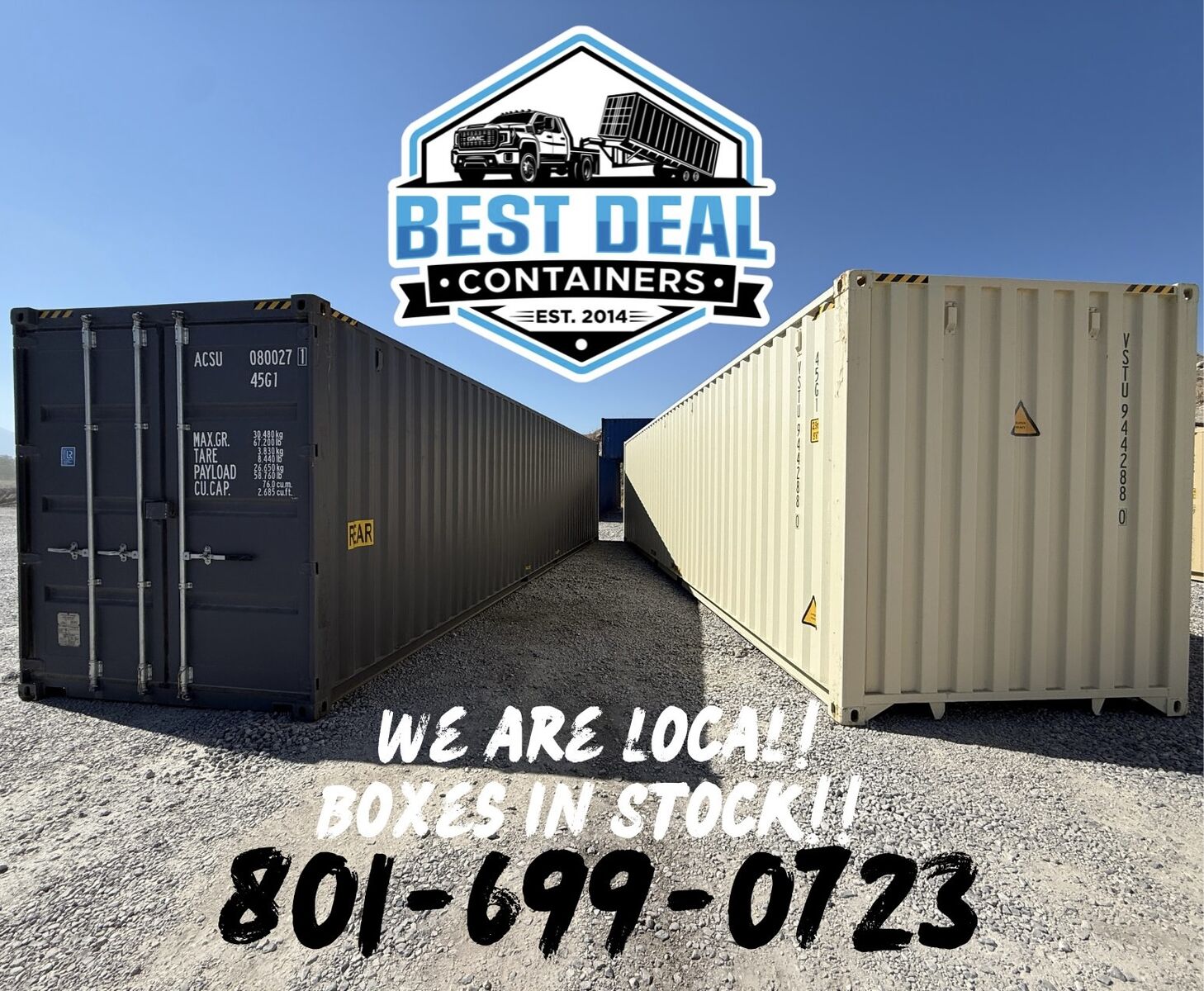 20' and 40' ONE TRIP SHIPPING CONTAINERS *MODIFICATIONS AVAILABLE*
