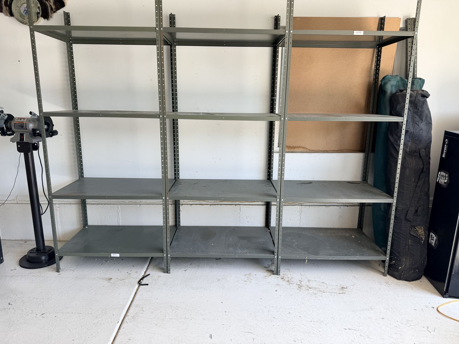 Heavy-Duty Shelf Steel Storage Rack - Gray, Adjustable Garage Shelving Unit