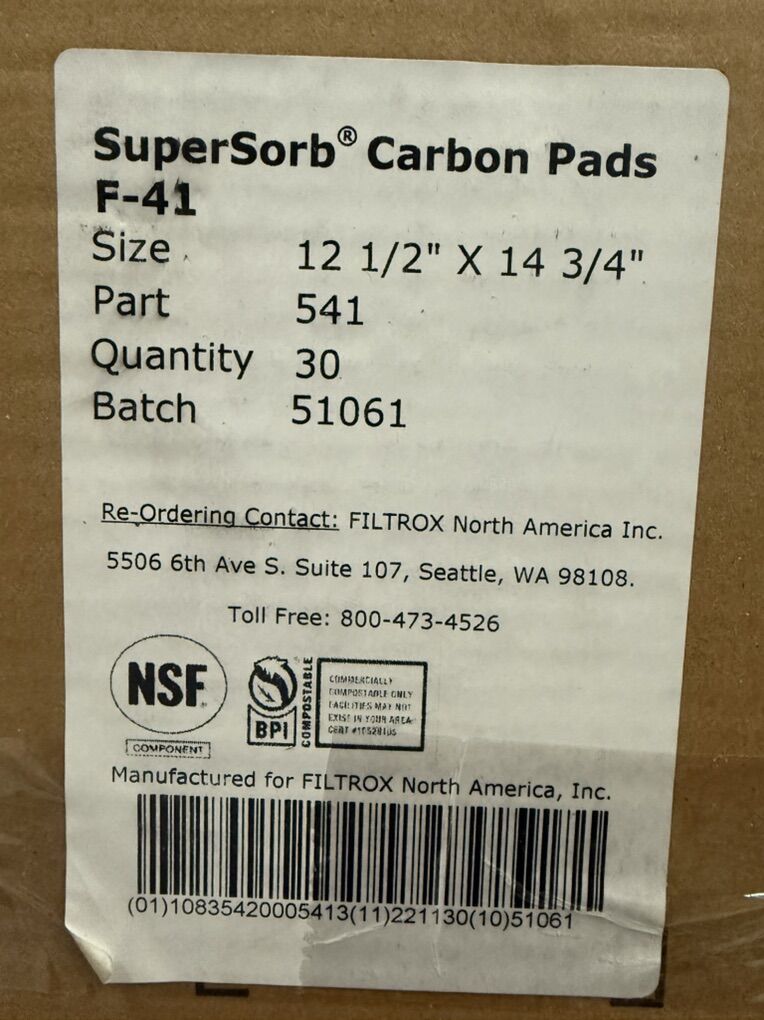 Commercial Fryer Oil Filter Pad