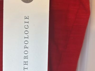 Anthropologie Pilcro Red V-Neck Long Sleeve Top Size M