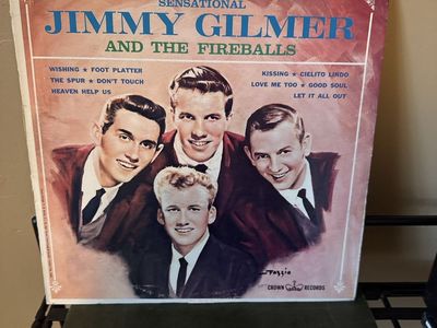 Sensational Jimmy Gilmer And The Fireballs Vinyl LP Crown Records CST 387