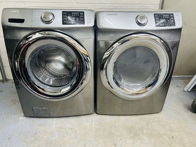 Samsung stainless washer and dryer set