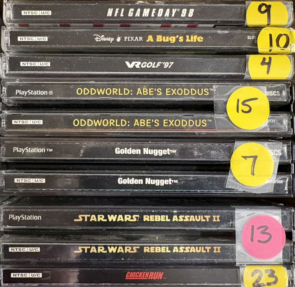 Ps1 Games Starting At 4$