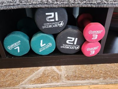 Hand Dumbell Set 3lb, 7lb, 12 lb