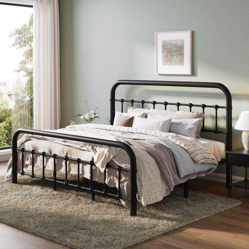 New in packaging- queen Kawamoto Metal Platform Bed Frame with Elegant Modern Design $189.00 online